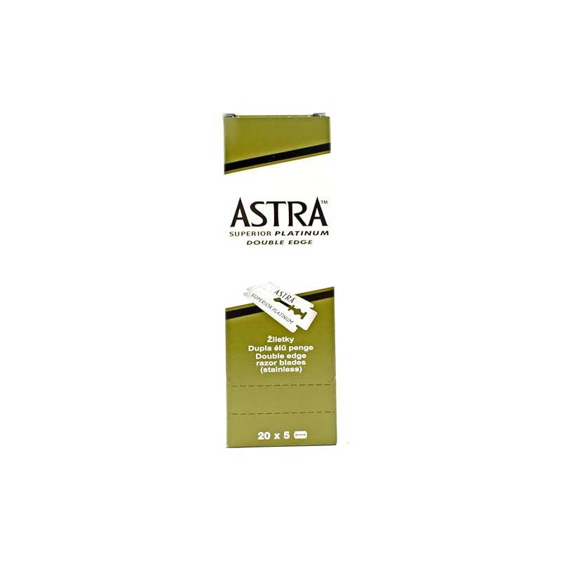 Razor Blades Club Astra Platinum Double Edge Razor Blades, Made