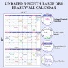 BooQool Large Dry Erase Calendar for Wall - Undated 3