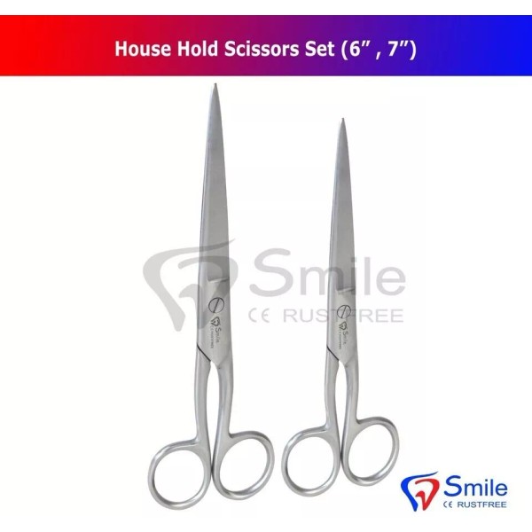 Shanzi 2 Pcs Set KITCHEN HOUSEHOLD SCISSORS SET 6" &