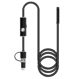 Universal 6ft/2m Snake Endoscope Borescope 8mm Inspection USB Camera Scope for Android USA