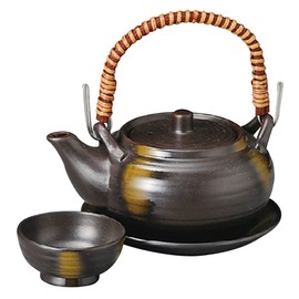 山下 Crafts (yamasita Craft) Made in China Black 吹土 Jar musi DG – 4 350cc 11137040