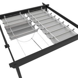 Goleray 3'x12' Retractable Pergola Canopy Replacement Shade Cover Patio Awnings, 240GSM Breathable Outdoor Sun Shade Sail with Cable Hardware for Deck Porch Garage Backyard, Light Gray