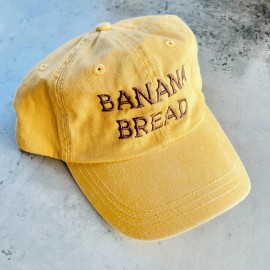 The silver Spider Banana Bread Yellow Baseball Dad Hat Foodie Embroidered