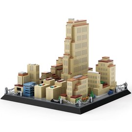 Vyytoz Rockefeller Center New York Building Set (928 Pieces), Architecture Building Blocks Toys, Home Décor Model Gifts for Kids and Adults