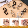 Deozu 8 Pcs Zipper Clip Anti Theft Deterrent, Dual Opening