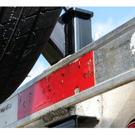 Mytee Products 2 Pack Stake Pocket Spare Tire Carrier for Utility Trailer w/D-Ring - Trailer Spare Tire Mount Holder - Fits 4, 5, 6 & 8 Lugs Wheels on 4", 4.25", 4.75", 5", 5.5" & 6.5" Bolt Patterns