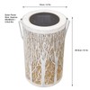 Garden Hanging Light Outdoor Solar Powered Lantern 5730LED White Forest