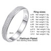 Suplight Women's 925 Silver Finger Ring 3 Intertwined Rings Jewellery