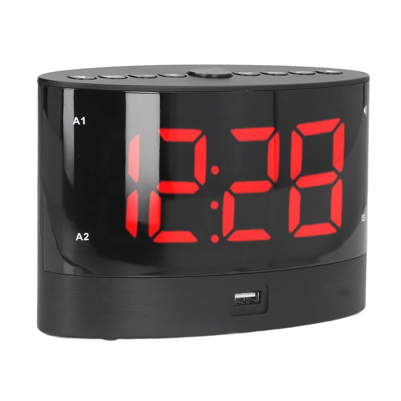 Digital Alarm Clock USB Charging Alarm Clock with 3 Vibration