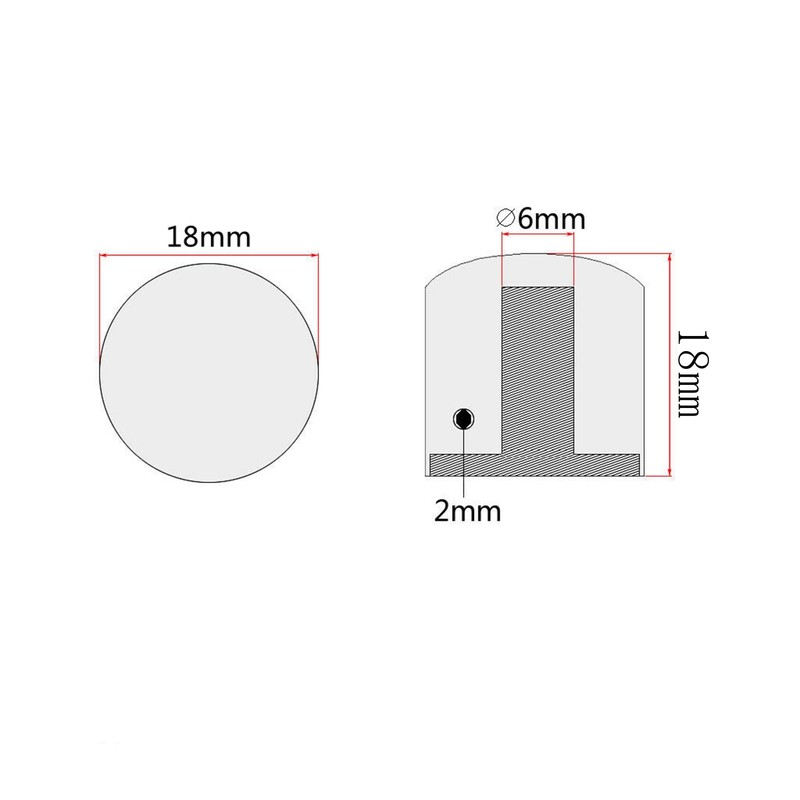 XIYANGJUAN 4Pcs Metal Guitar Knobs Chrome Volume Tone Control Knobs