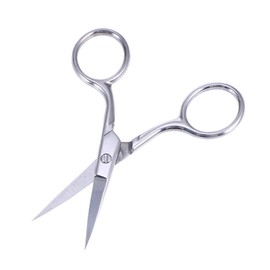 Beavorty Stainless Steel Eyebrow Scissors with Curved Tips for Precise Trimming of Facial Hair Nose Beard Eyelashes Comfortable Grip Grooming Tool for Men Women