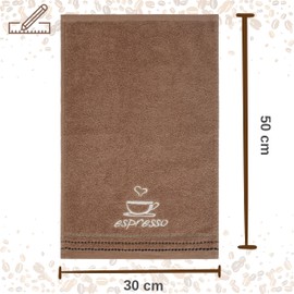 damaloo Pack of 3 Small Guest Towels 30 x 50 cm - Cotton Face Towels - Small Towels Guest Toilet - Face Towel Set Small - Guest Towels 50 x 30 cm - Fluffy Hand Towels