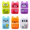 Rumyve 6 PCS Cube Erasers - Cute Animal Pencil Erasers