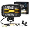 CO LIGHT 9 inch square LED headlight 12/24 V with