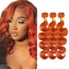 Orange Bundles Human Hair 350 Bundle Ginger Body Wave Bundle