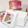 Mcfleet 10pcs Cake Boxes 10 Inch 10x10x8 Tall Cake Boxes