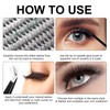 Fenshine Cluster Lashes, Individual Lashes, Wide Stem C/D Curl, 9-15