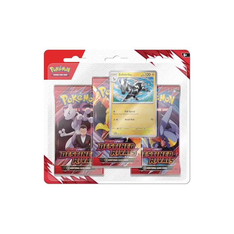 Pokemon TCG Scarlet & Violet Destined Rivals Three Booster Blister