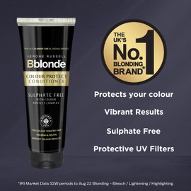 Jerome Russell Bblonde Colour Protect Conditioner - Blonde Hair Toner with Colour Protect Complex, Vegan & Sulphate Free, 250ml
