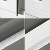 Waterproof Window & Door Draft Stopper Weatherstripping Door Gap Sealer (White) 3ea