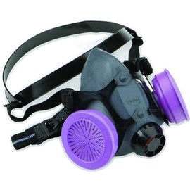 MOLLIFII Half Mask Respirator, Reusable, Elastomer, Threaded, 0 Cartridges Included, Size S, Mfr: 550030S-A
