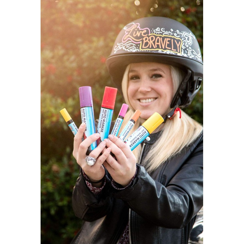 RAINBOW CHALK MARKERS LTD ORANGE AUTO MARKER - REMOVABLE PAINT