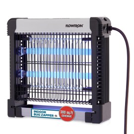 Flowtron Indoor Bug Zapper: 3000V Electric Insect Killer & Mosquito Trap - 300 Sq Ft Coverage - 12W Dual UV Light Fly Zapper for Kitchen, Bedroom, RV & Restaurant - Safe Gnat & Moth Killer