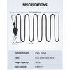 Keovoker 4Pack Retractable Ratchet Tie Down Straps, 13 Ft 1/8”