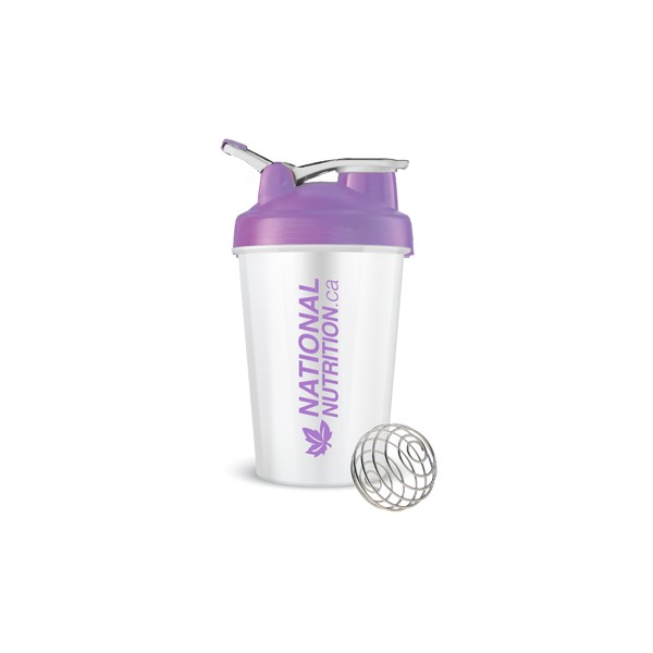 National Nutrition Shaker + Mixer Ball & Carrying Toggle (Purple BPA Free) - 450ml