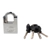 Lock L22A40DCSB Candado de Acero Antipalanca, Llave de Discos, Cromo