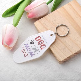 Guqqeuc Dog Mum Christmas Birthday Gifts for Women Dog Lovers Owners Motel Dog Mum Keyring Gifts for Dog Mum Mom Retirement Gifts for Dog Lovers Best Friend Sister Dog Gifts for Women Dog Mum