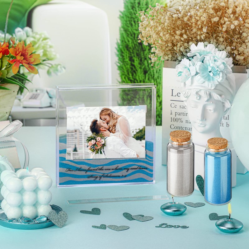 Roowest Sand Ceremony Kit for Wedding Includes Clear Acrylic Unity