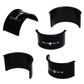 Albedel set of 3 Kinds Front Derailleur Adjust Conversion Clamp Shim Spacer Adapter Sheet 28.6 to 31.8 to 34.9mm Aluminum Alloy for MTB Mountain Road Bicycle