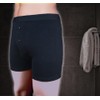Mens Absorbent Boxer Short - ncontinence Boxer- Black and White-