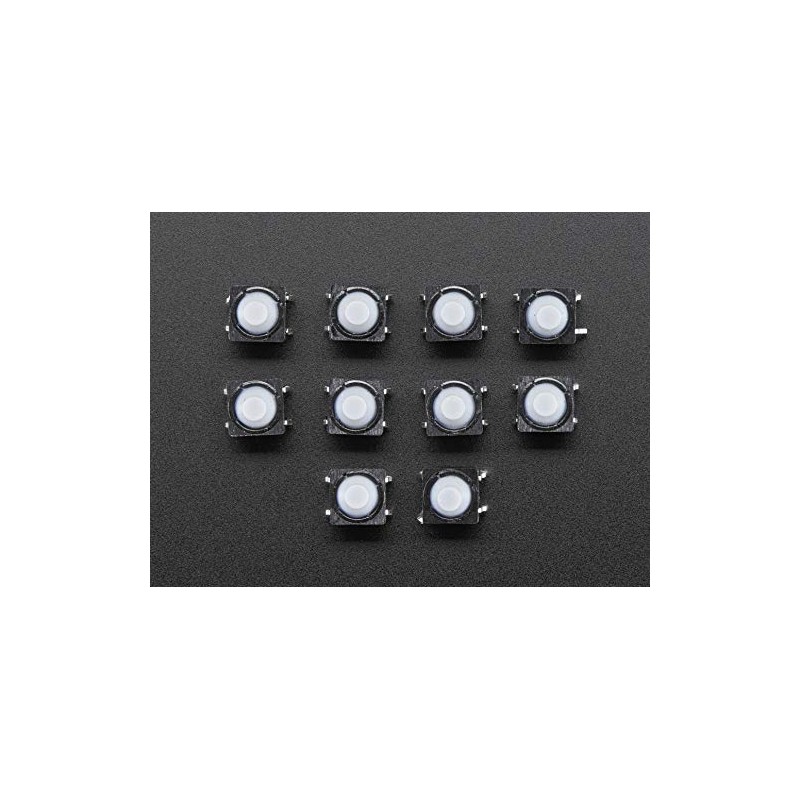 Adafruit 3101 Soft Tactile Button 8mm 10 Count