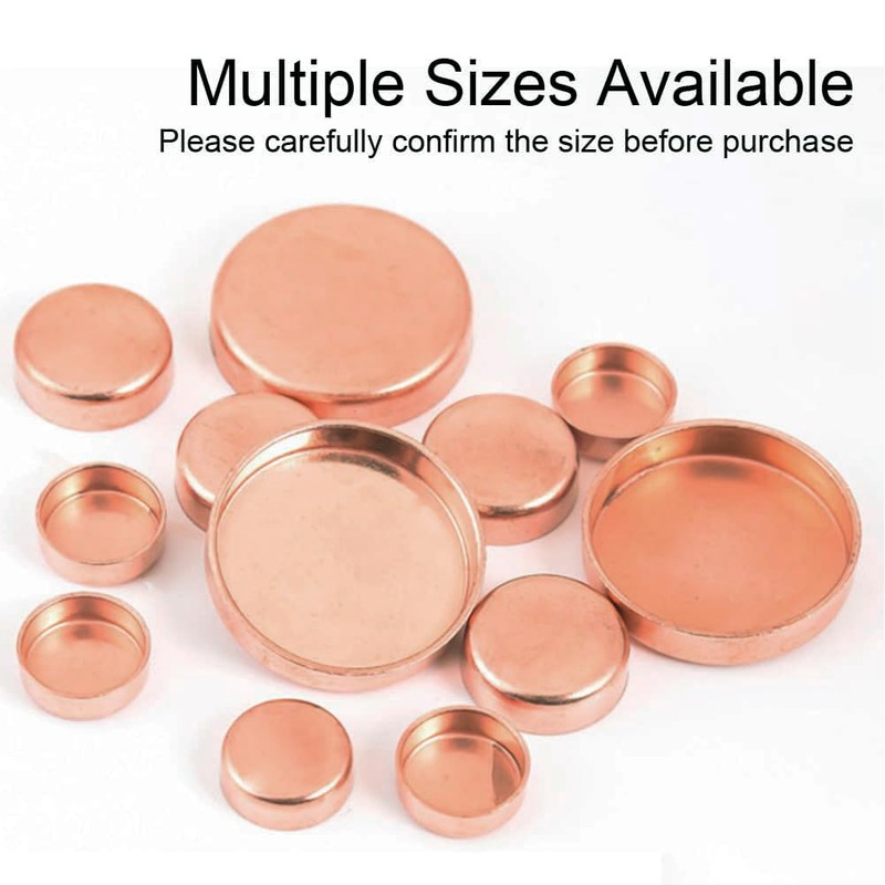 Joywayus 10PCS Plumbing 1/2" Solder Copper Pipe End Cap, Pressure