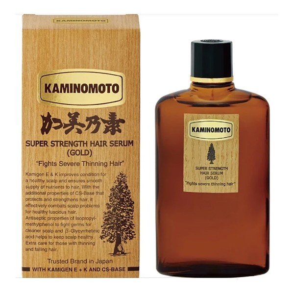 Kaminomoto Super Strength Hair Serum (Gold) 150ml, 4 Pack