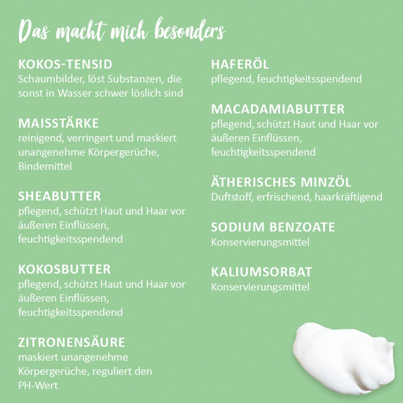 puremetics Zero Waste Shampoo Powder "Coconut Mint" (50 g =