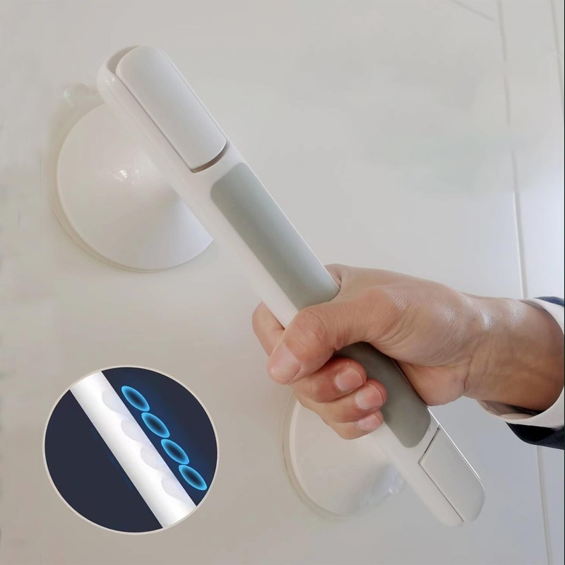 12 Inch Shower Handle Suction Cup Grab Bar for Shower