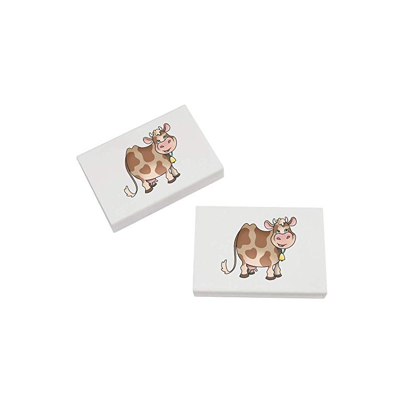 2 x 45mm 'Happy Cow' Erasers/Rubbers (ER00023061)