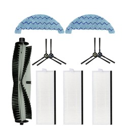 Accessories Kit for Noisz by ILIFE S8 Pro Robtic Vacuum replacem Main Brush Hepa Filter Side Brush Mop Pad（Purchase Note: The filter is not suitable for the older Noisz by ILIFE S8 Pro Robtic Vacuum）