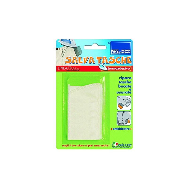 SALVA TASCHE Pezza termoadesiva in cotone riparare tasche bucate, vari