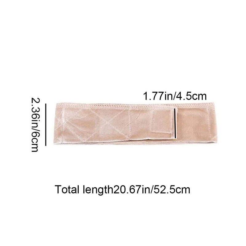 Linyongc Adjustable Velvet Wig Headband, 3-Pack Non-Slip Velvet Wig Grip