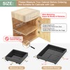 2Pc Pull out Cabinet Organizer,Width (14"-21"),Depth(17"-24") Expandable with 3 Rails,No