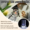 IFOLAINA Crystal LED Light Base Multicolor Changing Pedestal Color Show