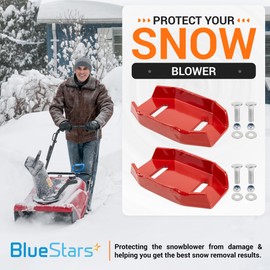 BlueStars 721011 Snow Thrower Skid Shoes - Fit for Ariens 2-Stage Snow Thrower - Replace Ariens MTD John Deere 01028600 02483859 24599 2483859 106500 245995 2483851 - Pack of 2