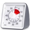 LivingHall Kitchen Timer 60 Minute High Visibility Timer (Gray, 8cmX8cmX4cm)