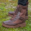 NITEHAWK Brown Army Patrol Boots - SIZE 7