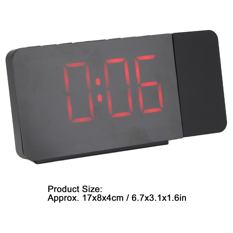 LED Projector Alarm Clock with FM Radio Snooze Function 4