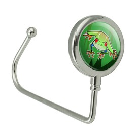 GRAPHICS & MORE Tree Frog on Leaf Purse Bag Hanger Holder Hook